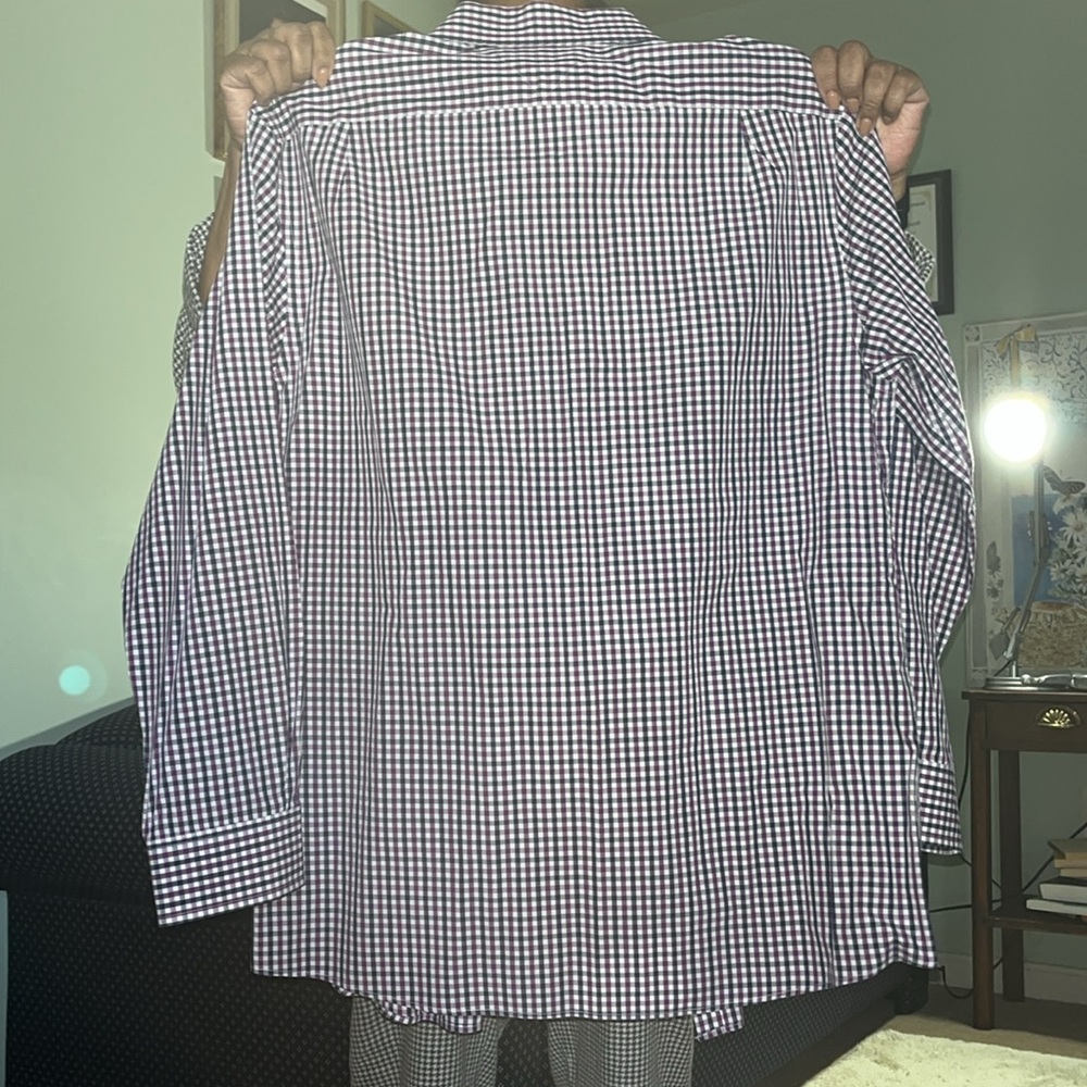 Tommy Hilfiger Slim Fit Checker Print Oxford - Picture 2 of 6